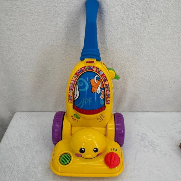 Fisher-Price Other - Fisher-Price Laugh & Learn Learning Vacuum Yellow Vintage 2000s Kids Toy -WORKS!